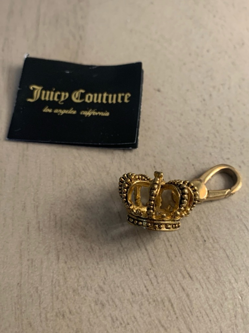 Juicy Couture Gold Crown Charm